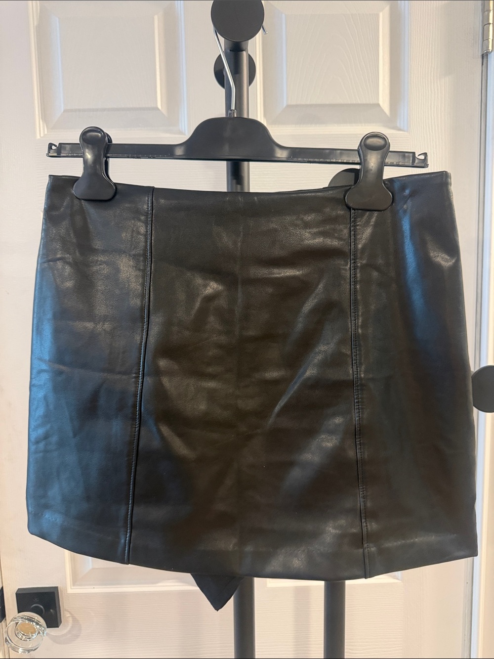 Abercrombie & Fitch Black Leather Mini Skirt